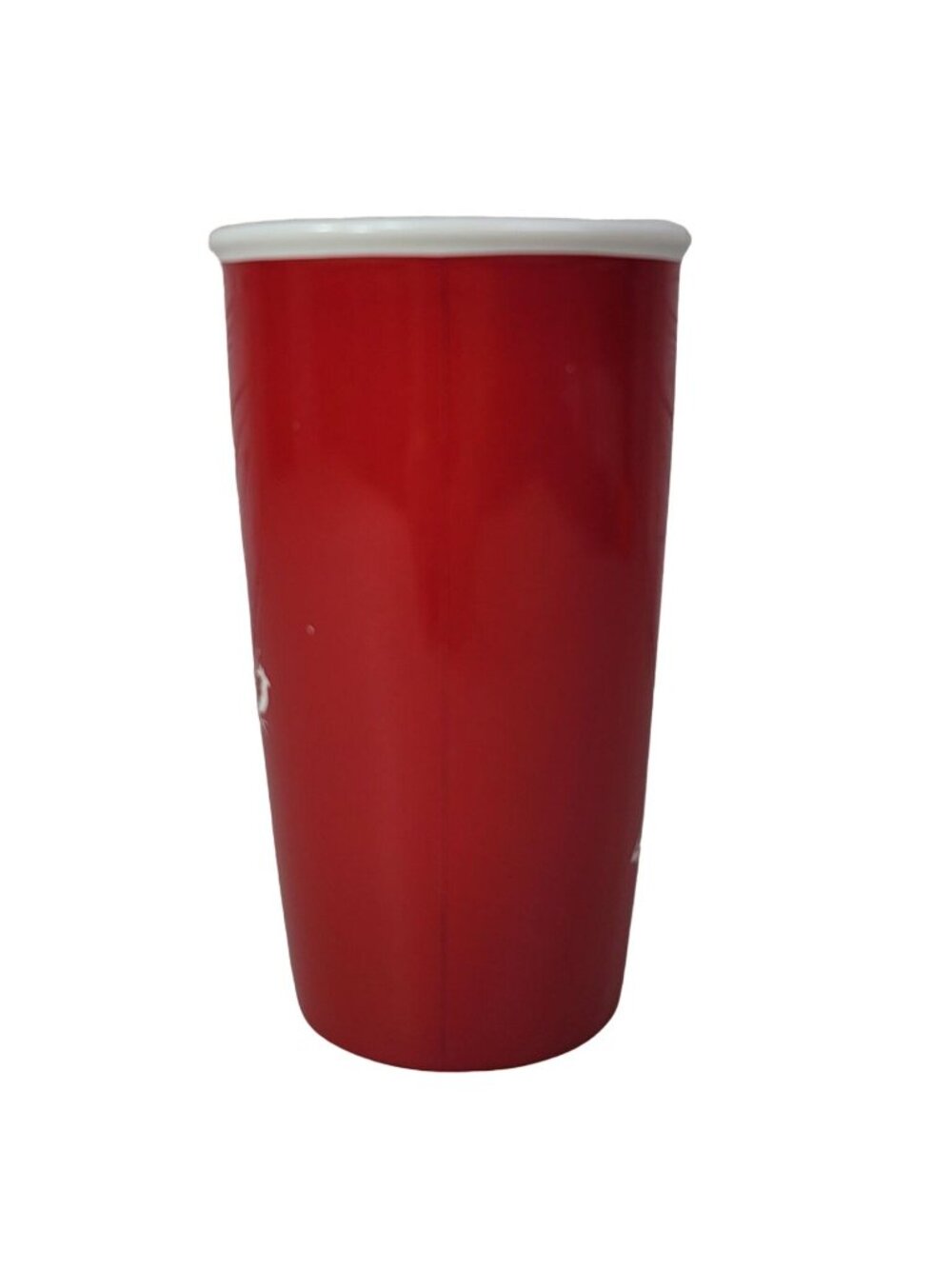 Starbucks 2016 Winter Bird Travel Tumbler Mug Red 12oz Mermaid Logo No Lid NWOT - Picture 3 of 8